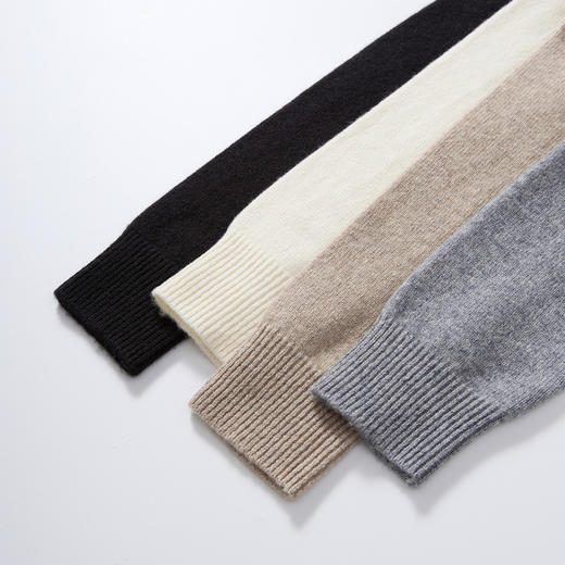 【100绵羊毛】罗蒙秋冬女士圆领开衫羊毛衫上衣外搭长袖针织衫配裙子毛衣外套女 商品图5