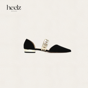 heelz设计师手工鞋履 ｜H几何繁花条带尖头单鞋20mm