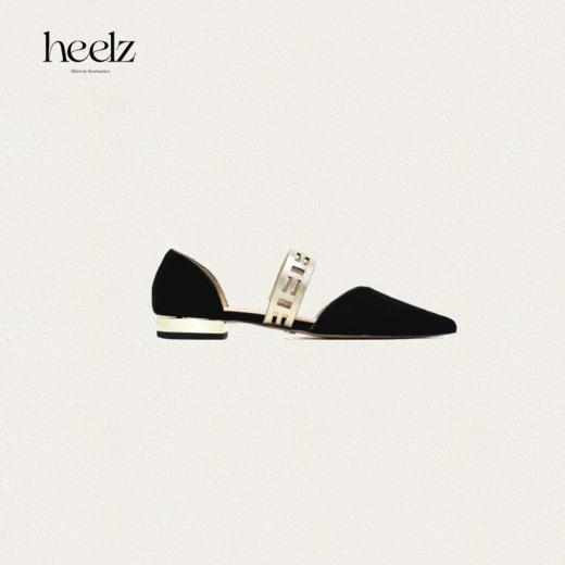 heelz设计师手工鞋履 ｜H几何繁花条带尖头单鞋20mm 商品图0