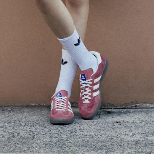 【授权链齐全】阿迪达斯三叶草 adidas originals GAZELLE INDOOR 经典运动板鞋 商品图3