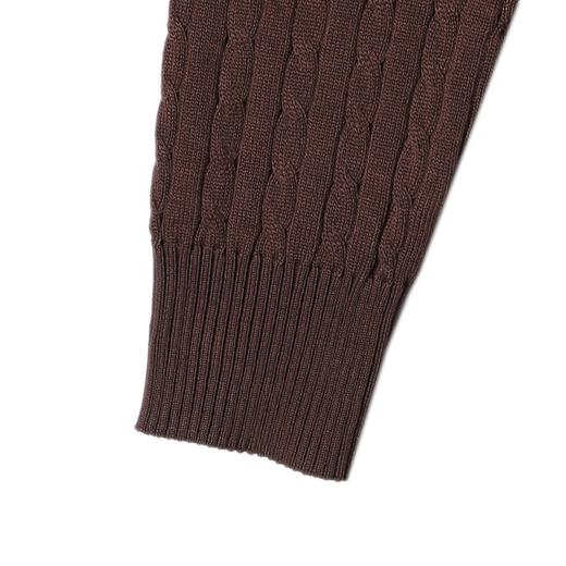 46764SDSA男士秋冬新款痞帅男装极简风短款纽花圆领针织衫百搭开衫毛衣 商品图3