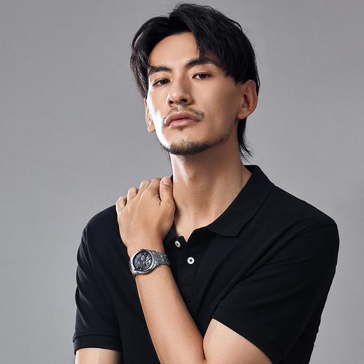 依波表手表男商务休闲镂空全自动机械表黑色经典防水男士手表5066 商品图3