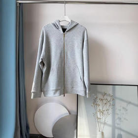 美式复古!2025秋冬新品双开头拉链宽松连帽卫衣气质运动外套女款！