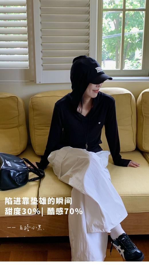 🔥【AMOMI慵懒定律·爱心连帽衫112-A6204】🥳〔 慵懒定律。爱心连帽衫 〕👉🏻𝗠𝗢𝗠𝗜 𝗦𝗧𝗨𝗗𝗜𝗢 𝟮𝟬𝟮𝟱 𝗔/𝗪长袖T系列🍁  商品图1