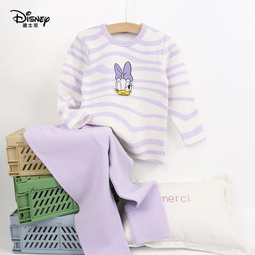 新款迪士尼儿童内衣套装中大童秋衣秋裤女童睡衣两件套长袖童装 商品图1