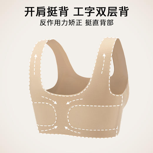 A5-【12-16二阶段】儿童内衣发育期初高中生少女运动防震背心文胸 星星闪耀+ 萌云丫丫【青春系列】 商品图2