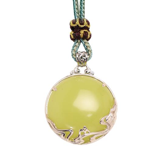 董易奇2026丙午马年十二生肖属兔吊坠岫玉吊坠男女项链吉祥物 商品图4