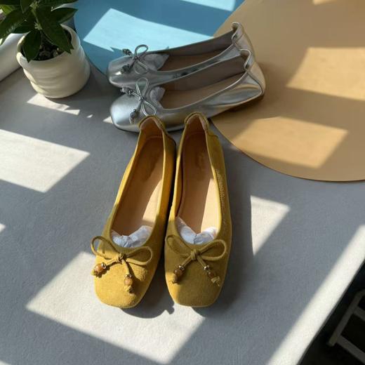 复古时尚百搭！2025蝴蝶结平底芭蕾舞袖浅口单鞋女门店！ 商品图1
