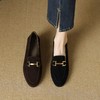 【预售5天】豆豆鞋女秋季新款百搭休闲平底单鞋女一脚蹬乐福鞋真皮女鞋SSS&S9076 商品缩略图2