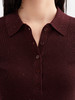【亮闪金丝】阿菁娜简约POLO领法式优雅气质针织衫F30Q302038 商品缩略图4