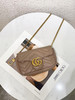Gucci 马蒙 mini 牛皮 奶茶色 斜挎包 商品缩略图0