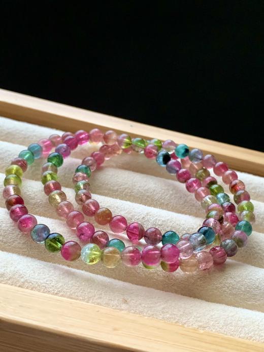 5.3mm多圈西瓜碧玺手串 商品图6
