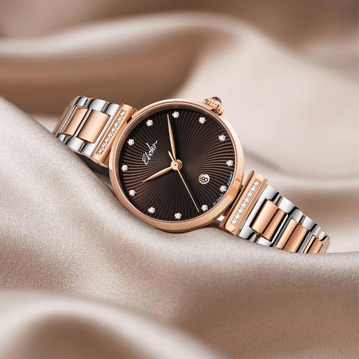 依波表手表女士全自动机械女表高级锆钻轻奢时尚防水送礼腕表3660 商品图1