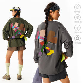 CryingCenter “女”字速干轻量户外运动长袖T恤 哭喊中心