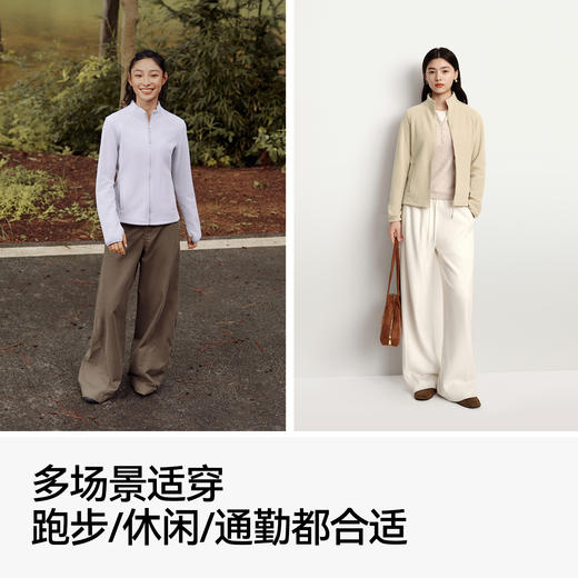 森马外套女分割紧身立领夹克显瘦2025新款冬抗静电摇粒绒内搭气质 商品图3