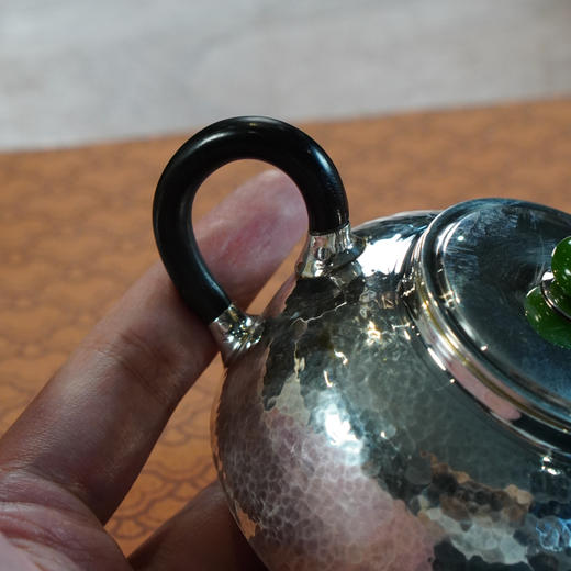翠纽石瓢壶 银壶 约140g左右 商品图4