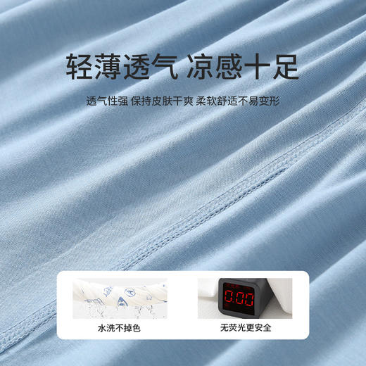 儿童睡衣莫代尔套装春夏薄款睡衣男童睡裤夏季韩版a类家居服儿童 商品图2