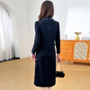 QYM SDB20-Y假两件连衣裙简约时尚中长款拼接裙 商品缩略图3