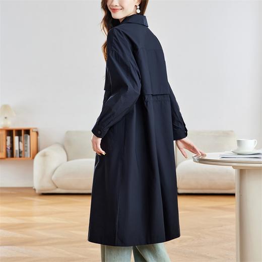 馥迦都市通勤机能松弛感中长款风衣外套 商品图9