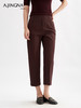 【廓形紧致】阿菁娜简约百搭高弹零压9分烟管裤F30Q210010 商品缩略图0