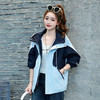 半身缘女装 春季拼色防风防水户外连帽夹克261113P01340002 商品缩略图0