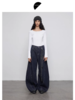半圆/Q5753786/不规则分割阔腿牛仔裤 商品缩略图1