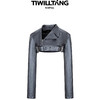 启世录TIWILLTANG“烁隐月光”半领截短皮夹克 商品缩略图3