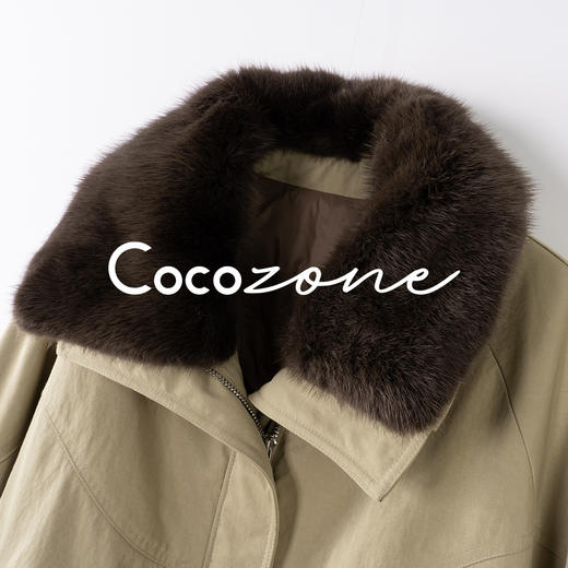 刘一一“松果外套”暖系白鹅绒羽绒服CD2A2018 商品图2