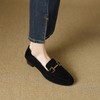 【预售5天】豆豆鞋女秋季新款百搭休闲平底单鞋女一脚蹬乐福鞋真皮女鞋SSS&S9076 商品缩略图4