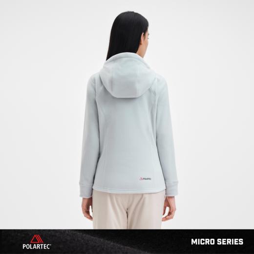 伯希和户外抓绒衣女款Polartec轻暖连帽运动外套防风保暖休闲上衣 商品图4