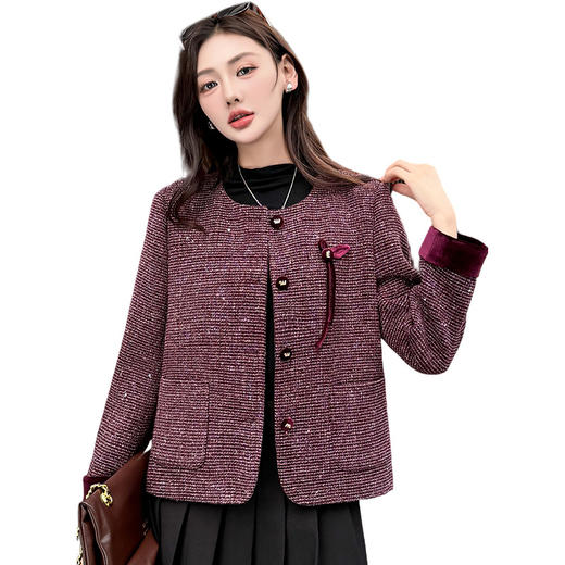 QYM 5953-Y时尚气质小香风外套 商品图4