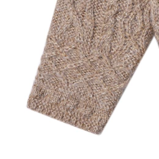 9925SDSA男士秋冬新款痞帅男装复古纽花polo领针织衫慵懒风百搭毛衣 商品图4