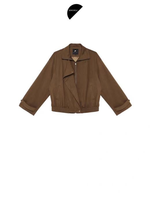 半圆/Q5521770/立领长袖麂皮外套 商品图4