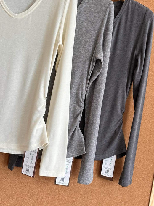 原单IRO莱塞尔混纺大V领修身羊毛打底衫091507 商品图10