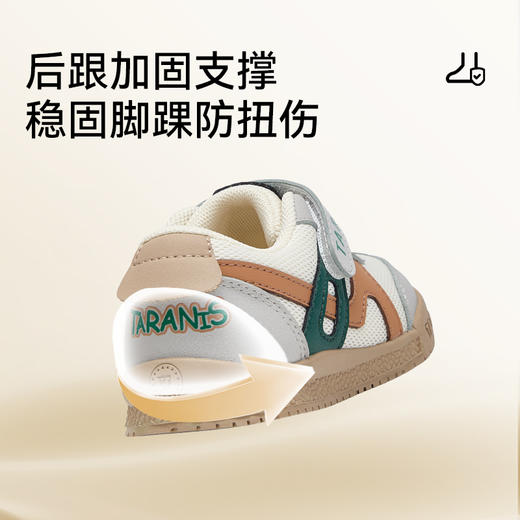 泰兰尼斯秋季新款童鞋学步鞋男宝宝防滑软底鞋子女童面包鞋机能鞋T01T5C7712 商品图3