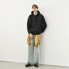 714street日系休闲简约加绒连帽卫衣男2025秋冬新款情侣落肩帽衫 商品缩略图3