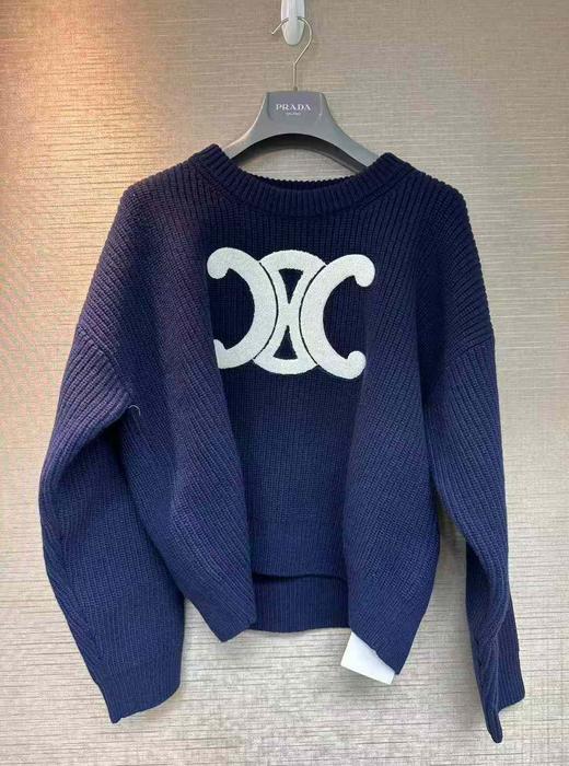 女款logo长袖针织毛衣008 商品图0