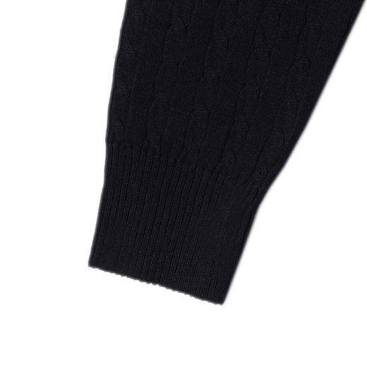 46764SDSA男士秋冬新款痞帅男装极简风短款纽花圆领针织衫百搭开衫毛衣 商品图3