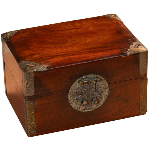 清	黄花梨铜包角文房盒 商品图5