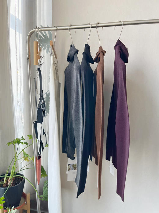 【慵懒堆堆领】噢蜜ooomeooo气质可机洗羊毛🦙高领打底衫 商品图9