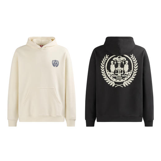 REDCHARCOAL 红炭外星人印花连帽卫衣男秋季新款潮牌宽松男士上衣 商品图1