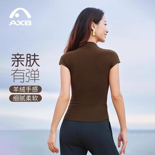 瑜伽服女秋新品短袖健身上衣外穿专业高端时尚高级感运动服 商品图3