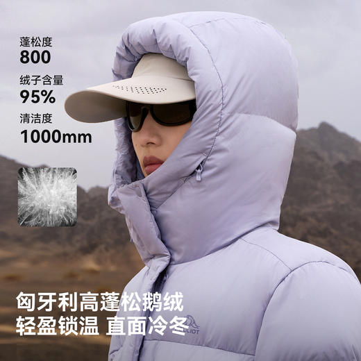 【极寒】伯希和800蓬羽绒服女2025新款户外鹅绒防风保暖外套男 商品图1