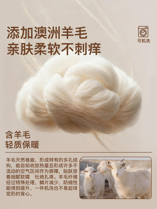 方领Brain轻暖绒背心(2025款新品） 商品图3