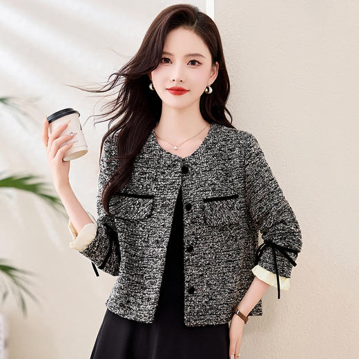 雀说小香风短款外套新款法式名媛气质高级感洋气上衣小个子AL6180 商品图1