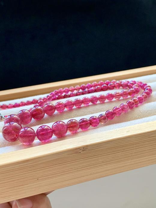 4.7-12mm红碧玺项链 商品图5