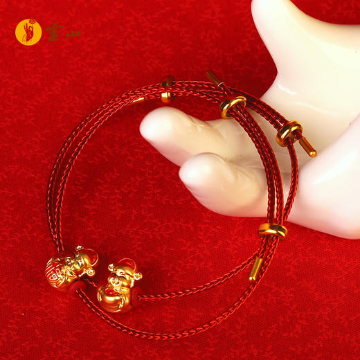 灵山开运金·财神黄金手绳 商品图3