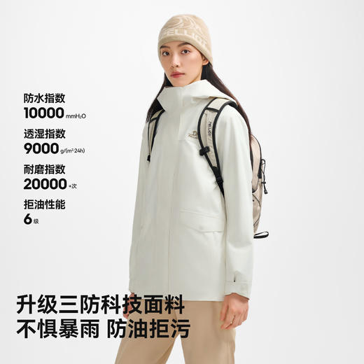 伯希和户外三合一冲锋衣2025秋冬新款Teflon三防面料徒步登山外套 商品图1
