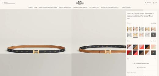 小牛皮+金属扣，四色一起。窄边双面明线衍缝牛皮腰带皮带C091566 商品图5