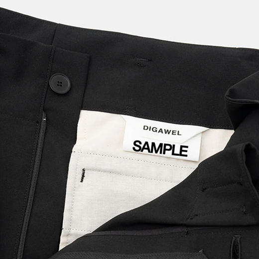 DIGAWEL Wide tuck pants 高密度羊毛府绸抗皱垂坠阔腿裤 商品图3